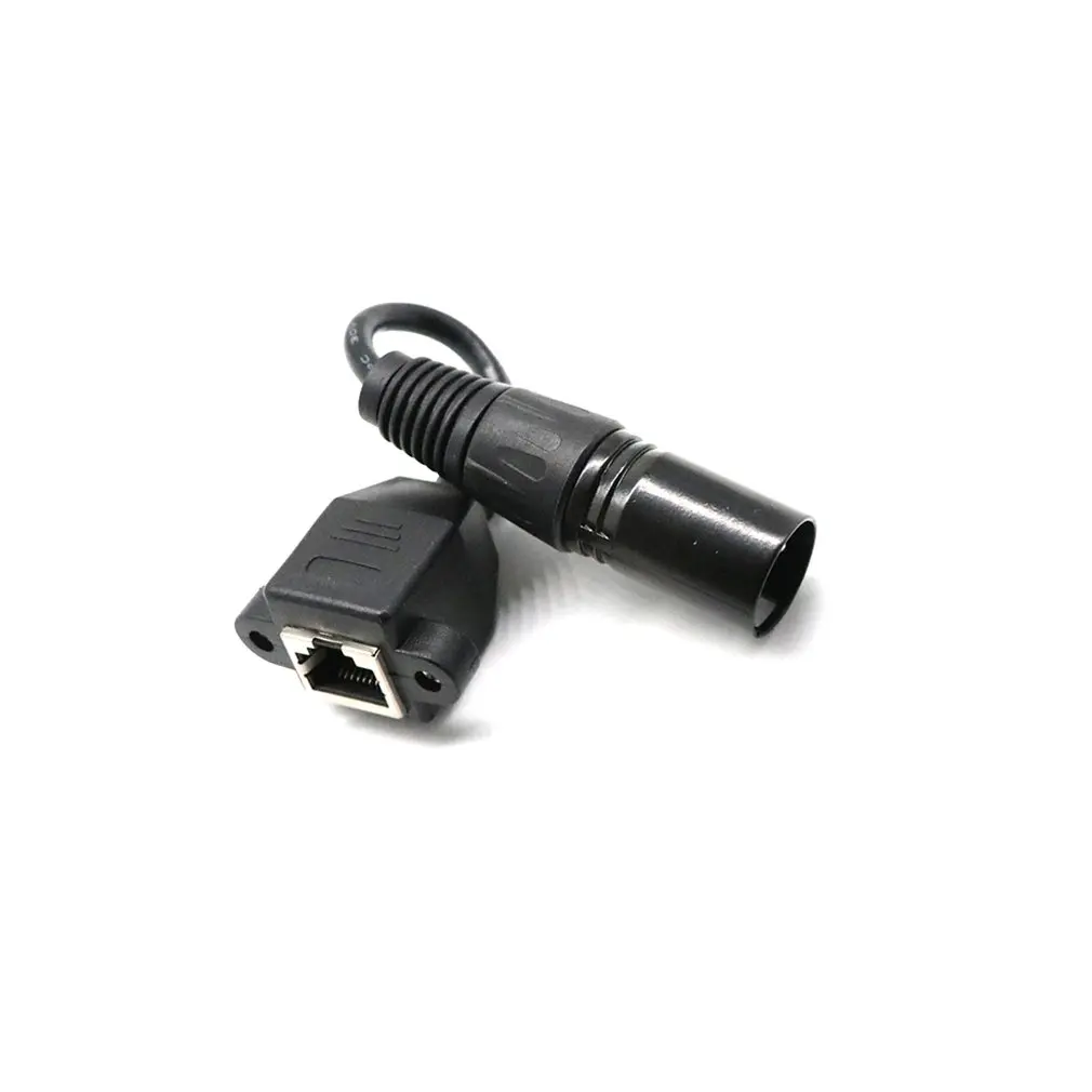 0 см XLR 3 контактный разъем для RJ45 Женский сетевой адаптер кабель черный