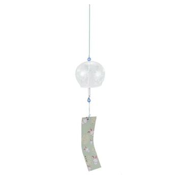 

Creative Japanese Handmade Glass Painting and Wind Chimes Door Decoration Gift for Girls Style 6