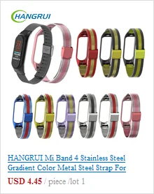 HANGRUI mi Band 4 3 Кожаный ремешок с металлической рамкой для Xiaomi mi Band 4 цветной кожаный чехол смарт-часы браслет miband 4 ремешок для браслета