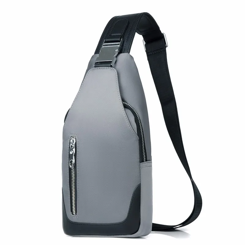 

2019 Waterproof USB Over-the-shoulder Bag Multilayer Storage Outdoor Riding Anti-Theft Men's Chest Pack