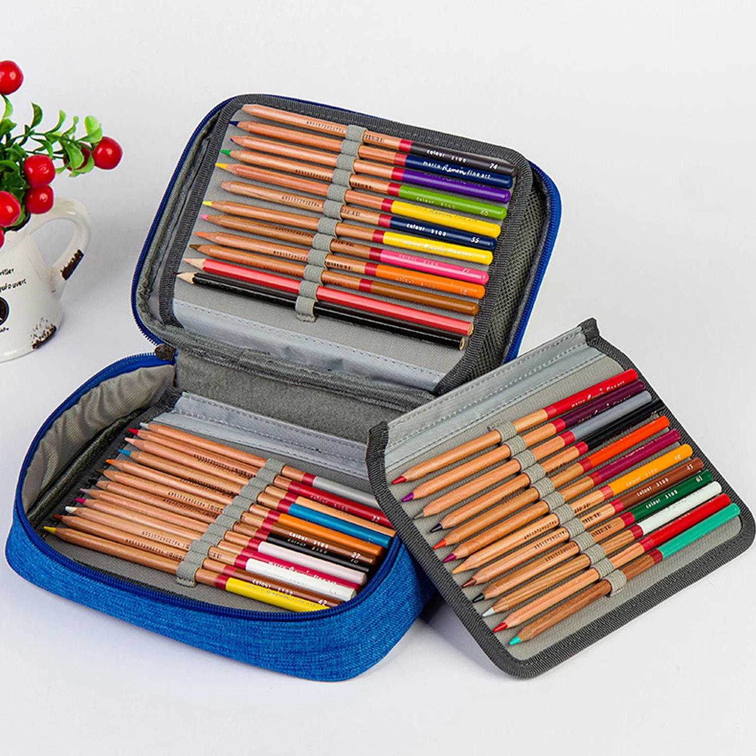 72 слота водонепроницаемый цветной пенал для карандаша, ручки держатель для сумки кисета органайзер для детей взрослых студентов школы офиса канцелярские принадлежности