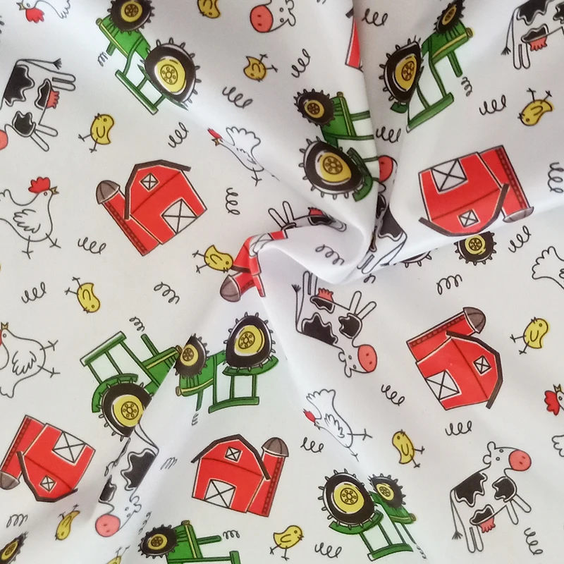 PORORO-tela de PUL a prueba de agua para pañales reutilizables de bebé, tejido de tela hecha a mano, certificado SGS