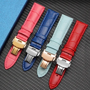 

Genuine Leather Watch Band Strap For Casio Women Smart Watch 12mm/16mm/18mm/20mm Soft Correa Wristband Bracelet belt Accessories