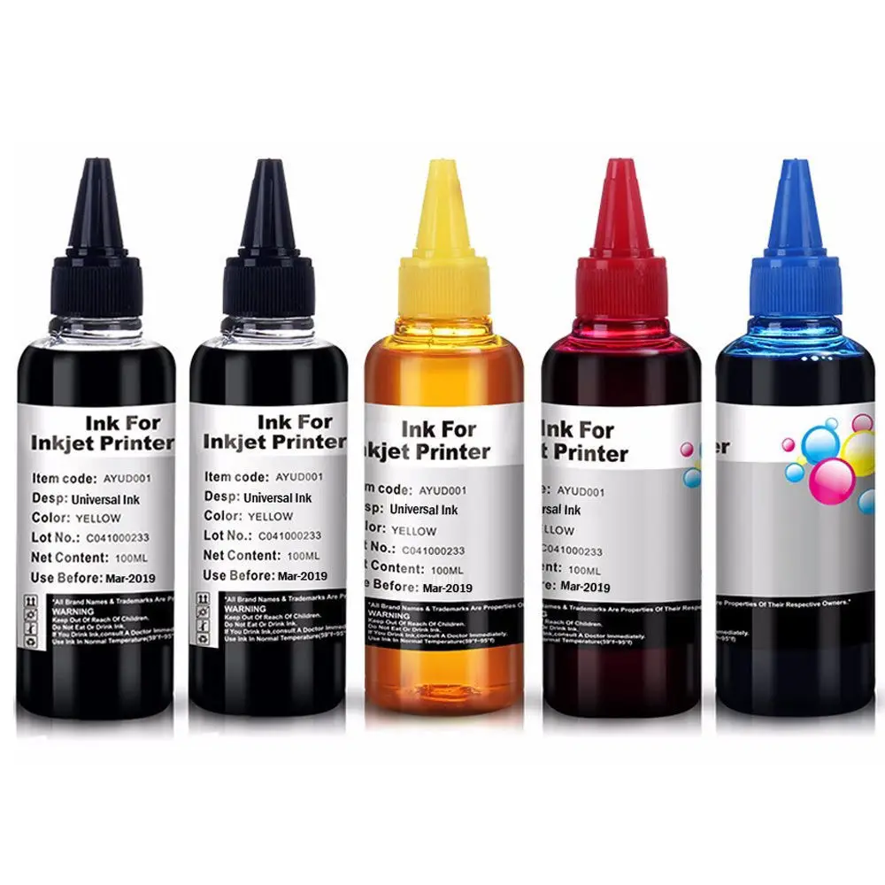 

500ML Universal Refill Ink kit for Epson Canon HP Brother Lexmark DELL Kodak Inkjet Printer CISS Cartridge Printer Ink Dye-based