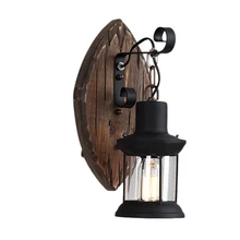 Промышленный Декор настенный светильник ретро бра кафе свет Железный деревянный кулон винтажный бар магазин Домашнее освещение украшение продвижение