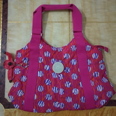 designer monkey waterproof handbags women tote brand ladies hand bags Female Nylon Mummy shoulder Bag woman purse bolsa feminina - Цвет: Темно-красный