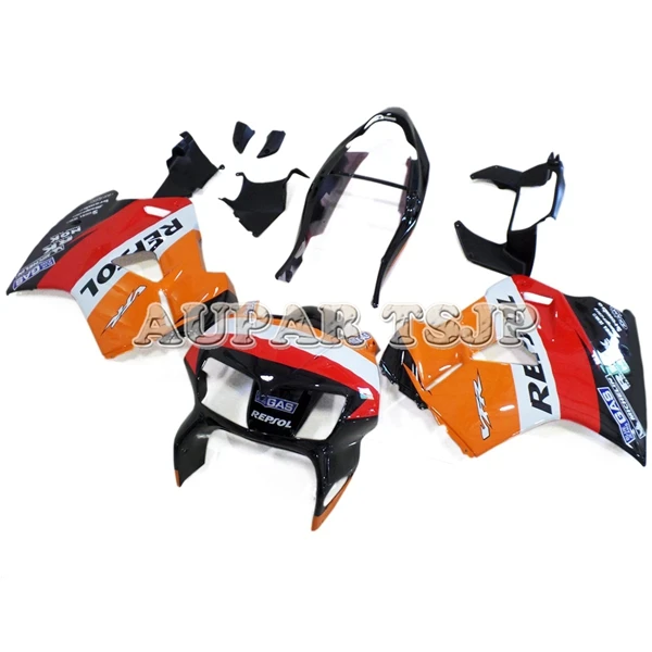 Для Honda VFR800 1998 1999 2000 2001 vfr800 мотоцикл обвес Repsol Оранжевый Красный Черный капоты из АБС