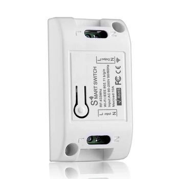 

Lightweight DIY RF + WiFi Smart 433MHz Wireless Remote Switch Receiver + App Voice Control for Google Assistant Alexa