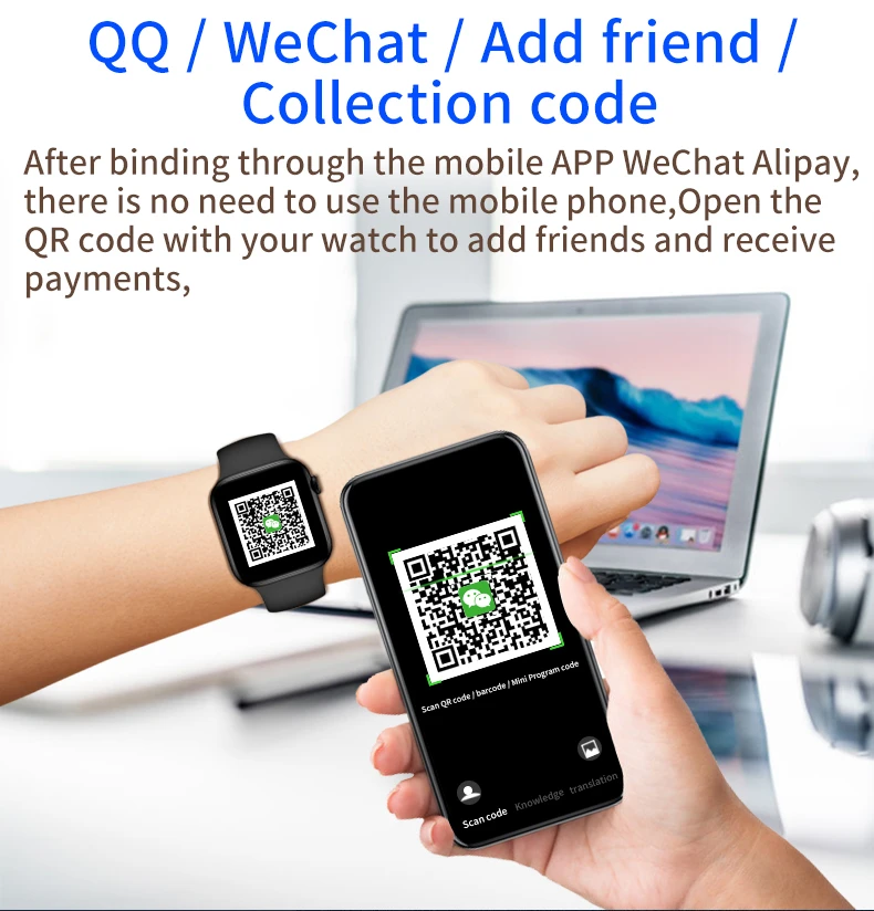 M36 plus max Smart watch 1.82inch QR Code Full Screen Touch BT Call Wireless charging SPORT WATCH MAN Pk HW22 pro max M26 plus