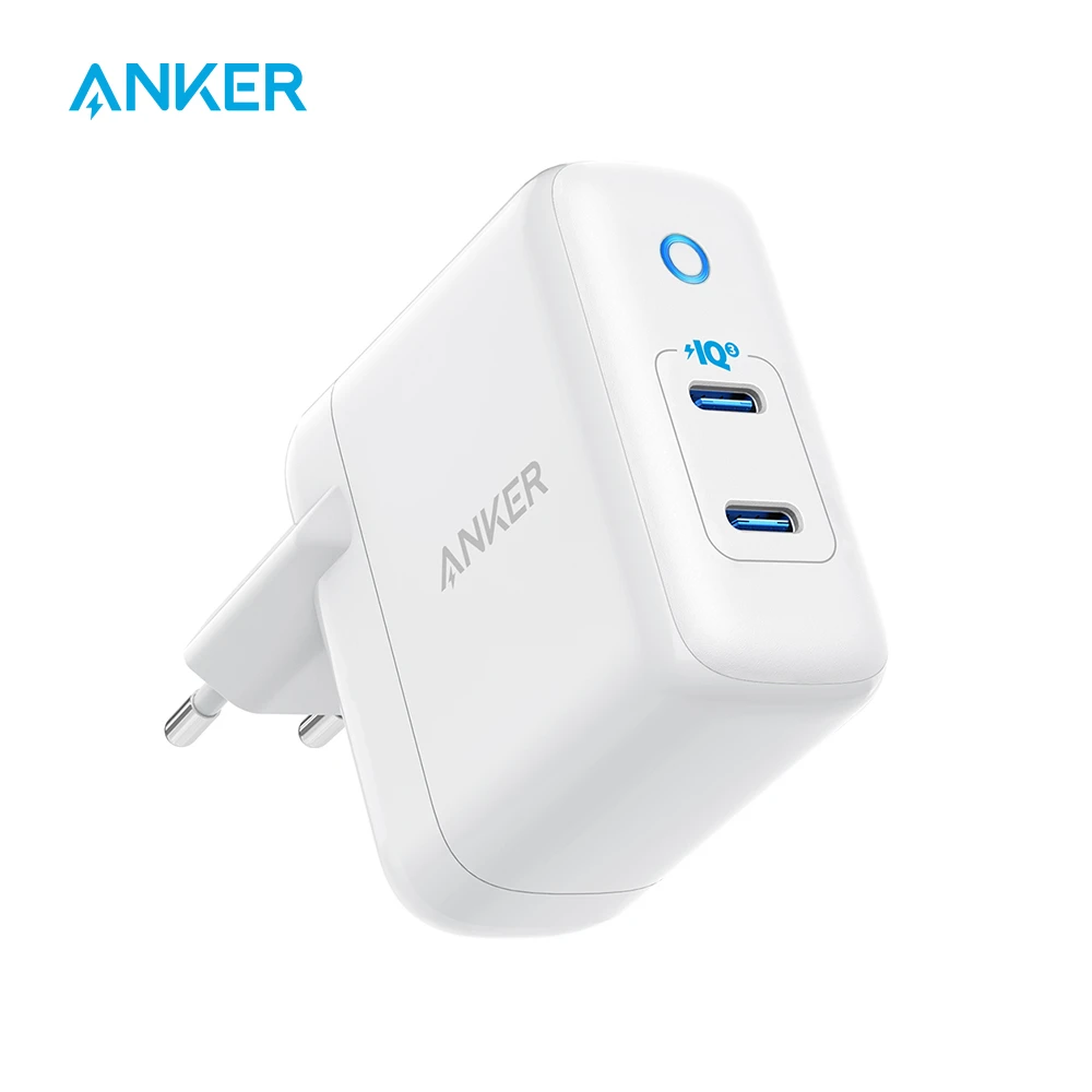 Anker 36w 2 Port Piq 3 0 Type C Wall Charger Powerport Iii Duo Foldable Plug Power Delivery For Iphone 11 11 Pro And More Mobile Phone Chargers Aliexpress