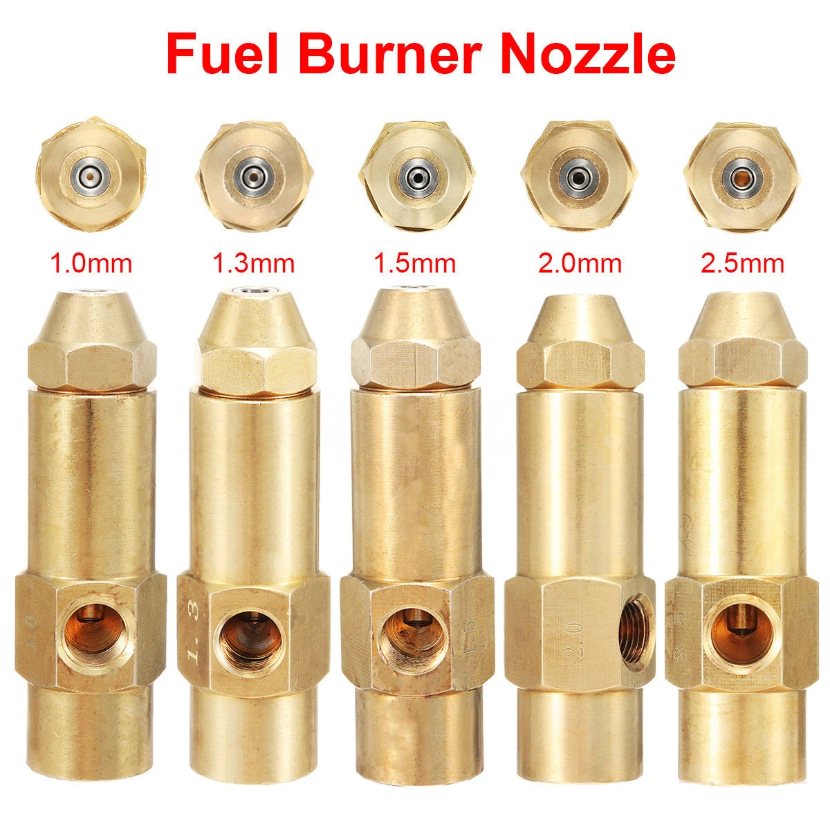 1pc Heavy Oil Waste Oil Alcoholbased Fuel Burner Nozzle Siphon Air