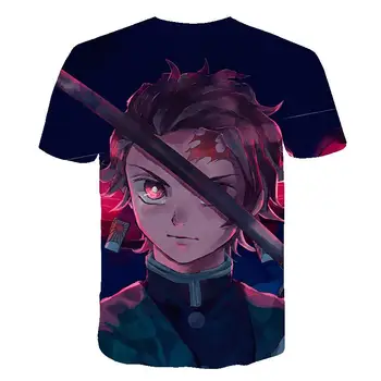 

2020 Cartoon Anime Demon Slayer Kimetsu No Yaiba 3d T Shirt Children 'S Clothes Cool T -Shirt Boy Girl Kids 3d Printed Tops Tee