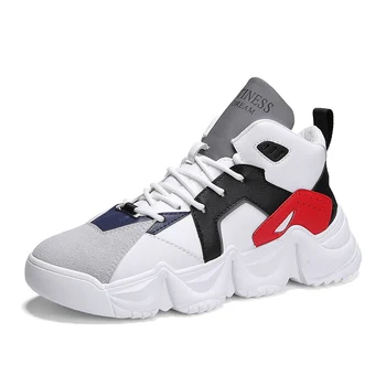 

Man Fashion Winter Sneakers For Men Brand High Top Shoes Elasticity Casual Shoes Vulcanize Adult Male Shoes Trend Zapatos Hombre