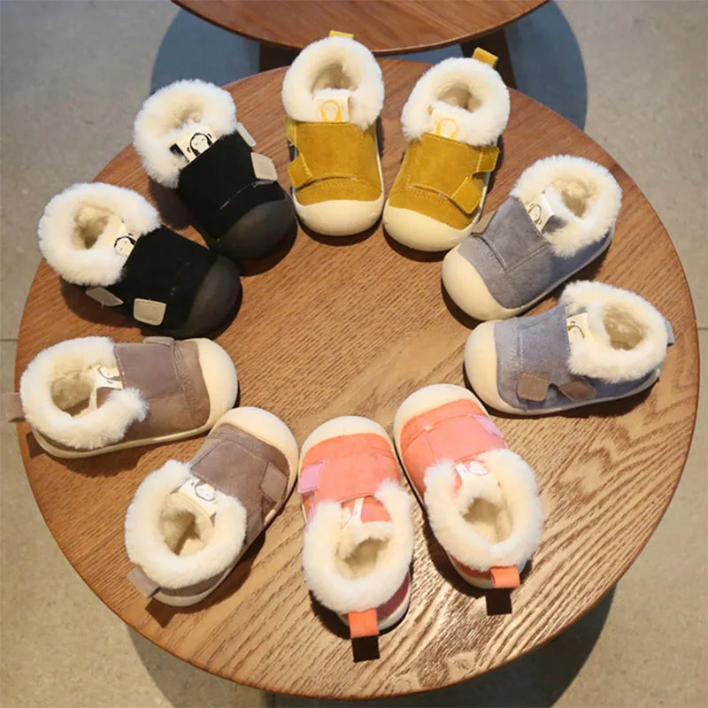 Baby Winter Cute Boots Warm Baby Boots Baby Moccasins Shoes Baby Boots Newborn Infant Outdoor Kids Boots