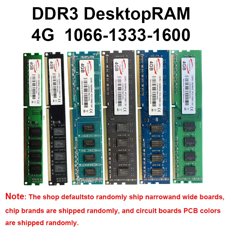 Оперативная память для настольного компьютера 4 ГБ 8 16 32 без ECC буфера DIMM DDR3 DDR4 ОЗУ 1