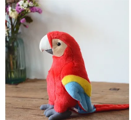 28 см Милый Попугай плюшевая игрушка мягкая кукла Птица Детский подарок на день рождения Рождество - Цвет: C