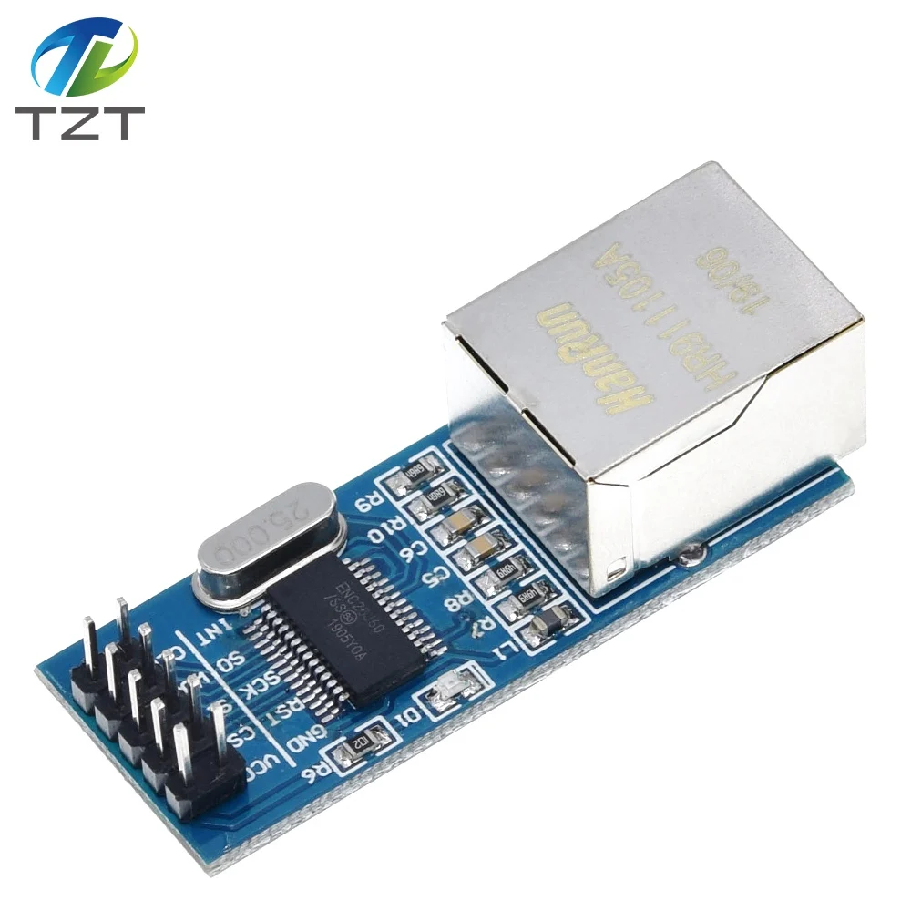 Мини ENC28J60 Ethernet LAN сетевой модуль для Arduino 51 AVR SPI PIC STM32 LPC оптом