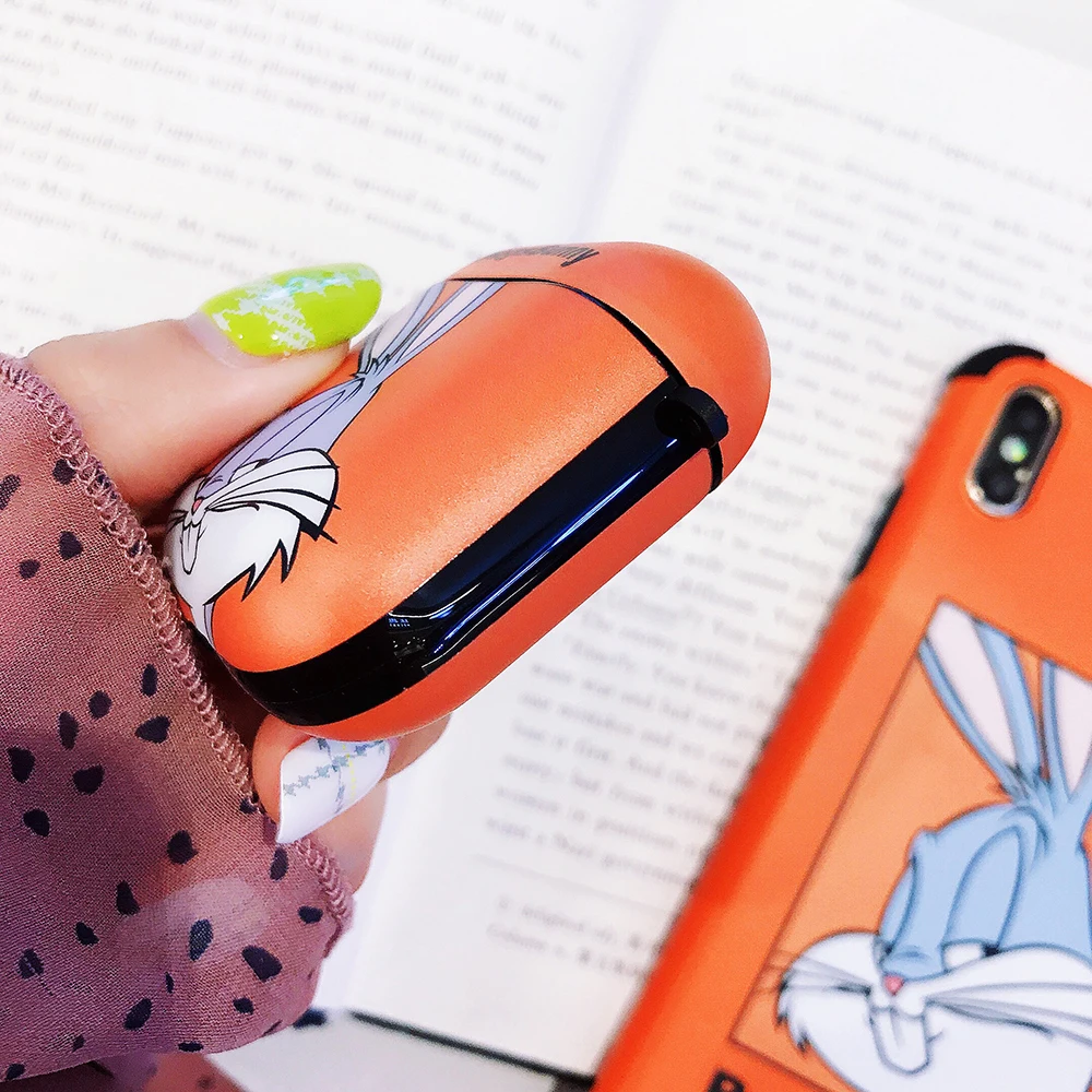 LinXiang Америка мультфильм милые жуки кролик Bluetooth наушники жесткий защитный чехол для Apple Airpods 1 2
