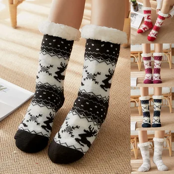

Winter Warmer Socks Women Thicken Thermal Wool Cashmere Snow Socks Seamless Velvet Boots Floor Sleeping Socks for Mens