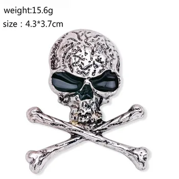 

New Skull Head Unisex Brooch Punk Style Jewelry Fashion Catwalk Style High-end Halloween Gift Brooch Bags Clothing Hat Jewelry