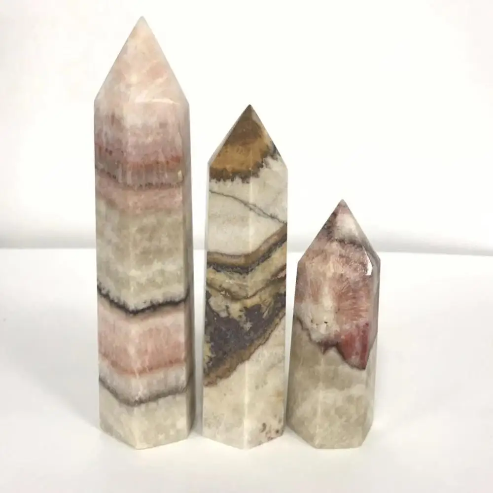 High Quality Natural Pork Stone Point Wands Shape Hand Carved For Present Or Collection ZJJ