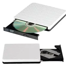 Внешний DVD привод Оптический привод USB 3,0 CD rom плеер CD-rom DVD-RW горелки Писатель ридер рекордер портативный для ПК dvd привод