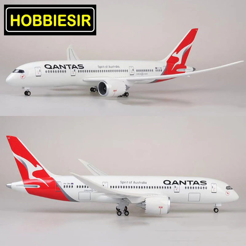 1/130 масштаб 47 см модель самолета Boeing B787 Dreamliner самолет QANTAS Airways W колесные Литые под давлением пластиковые игрушечные самолеты