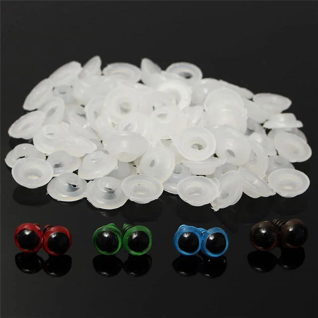 100 Pcs/Pairs 5 Colors Plastic Safety Eyes Box For Animal Puppet Crafts Toy Animal Puppet Doll Craft DIY Christmas Gift 6