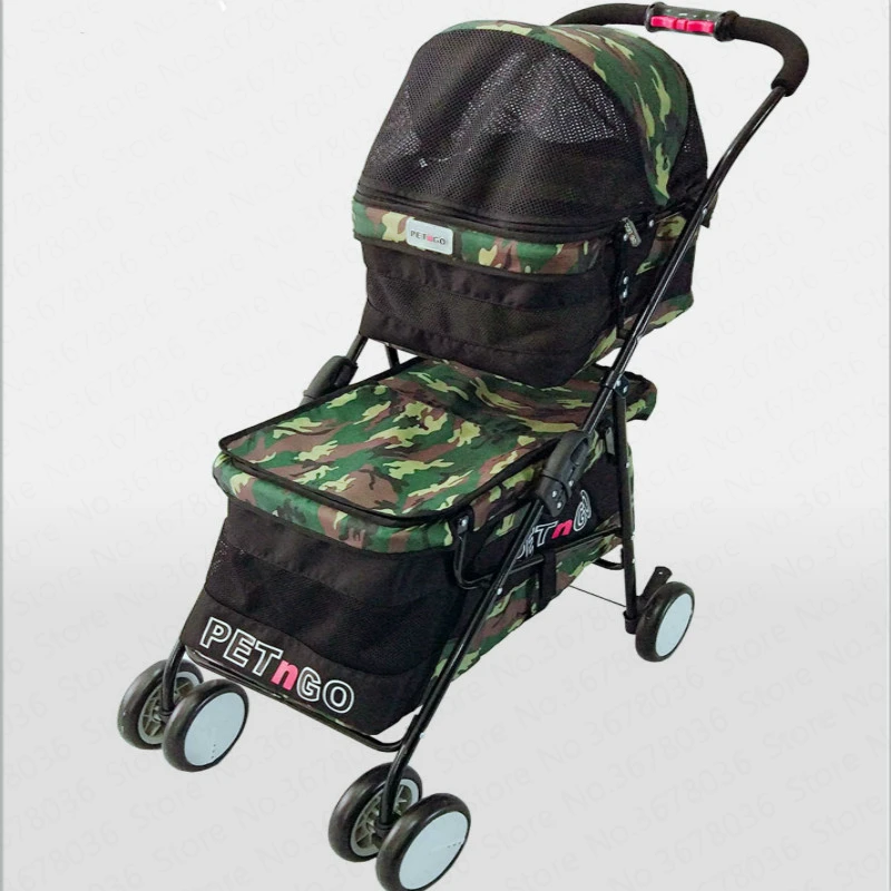 NO0%Lightweight folding double pet stroller dog cart cat stroller four wheel outdoor travel supplies NO0%Lightweight folding double pet stroller dog cart cat stroller four wheel outdoor travel supplies
