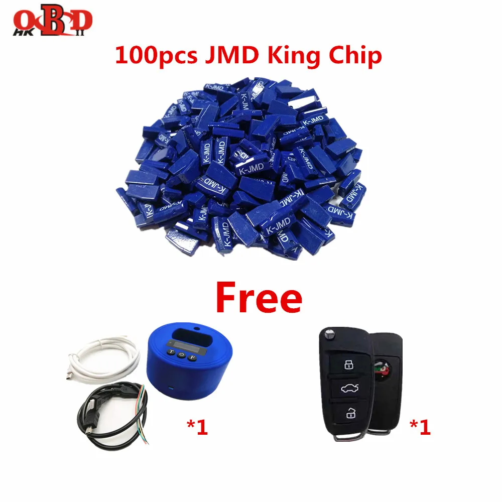 JMD Ebaby Remote/Chip Generate Frequency Tester Copy ID46/4D/48/70/83/72G/42/8C/11/12/13/33 With 100pcs King/Blue Chips