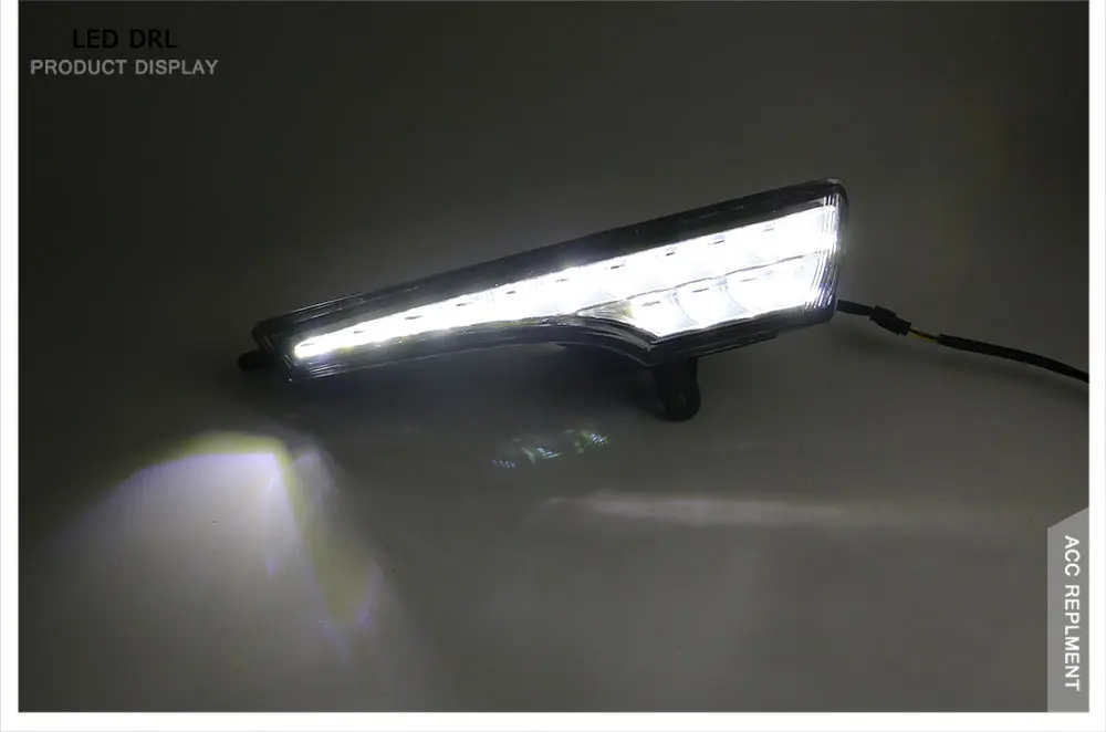 Светодиодный фонарь дневного света для Nissan Altima высокой яркости светодиодный DRL направляющий светодиодный противотуманный фонарь с поворотным сигналом, 1 пара