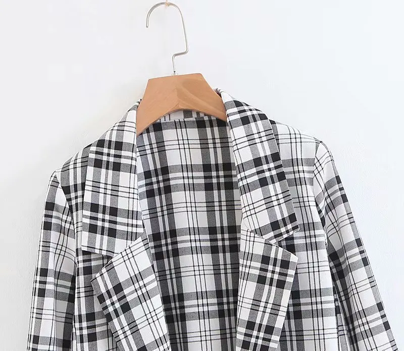 

2018 Europe And America Fashion New Style Pattern Casual Suit Jacket Women's 11505