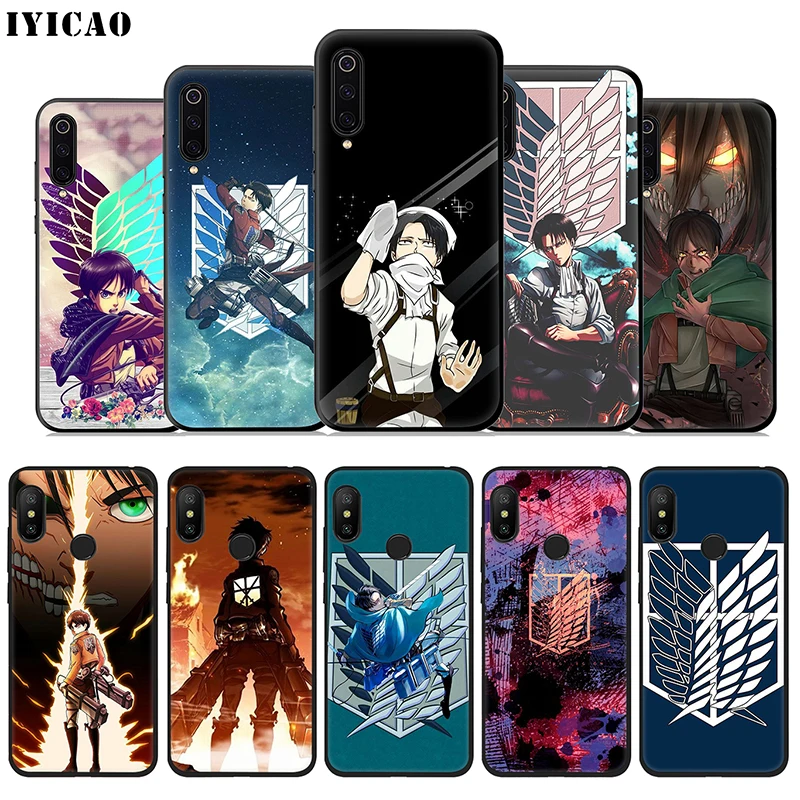 IYICAO Attack on Titan cool Soft Case for Xiaomi Mi A3 A2 A1 10 9T CC9E CC9 9 8 6 Se Lite F1 5X 6X MiA1 MiA2 MiA3 |