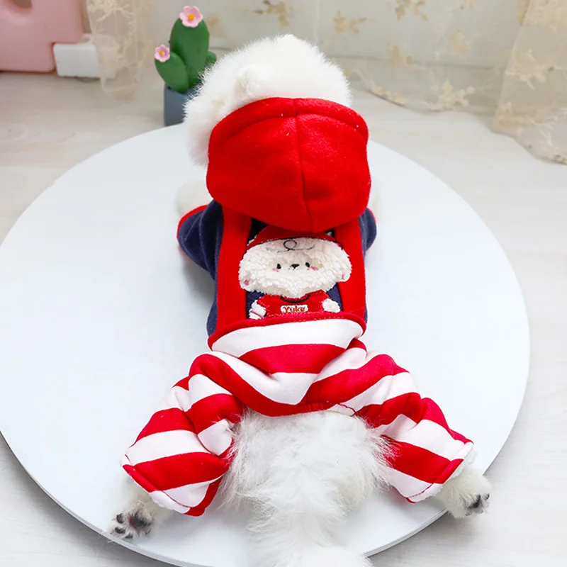 爆米花狗狗背带裤棉衣_8060