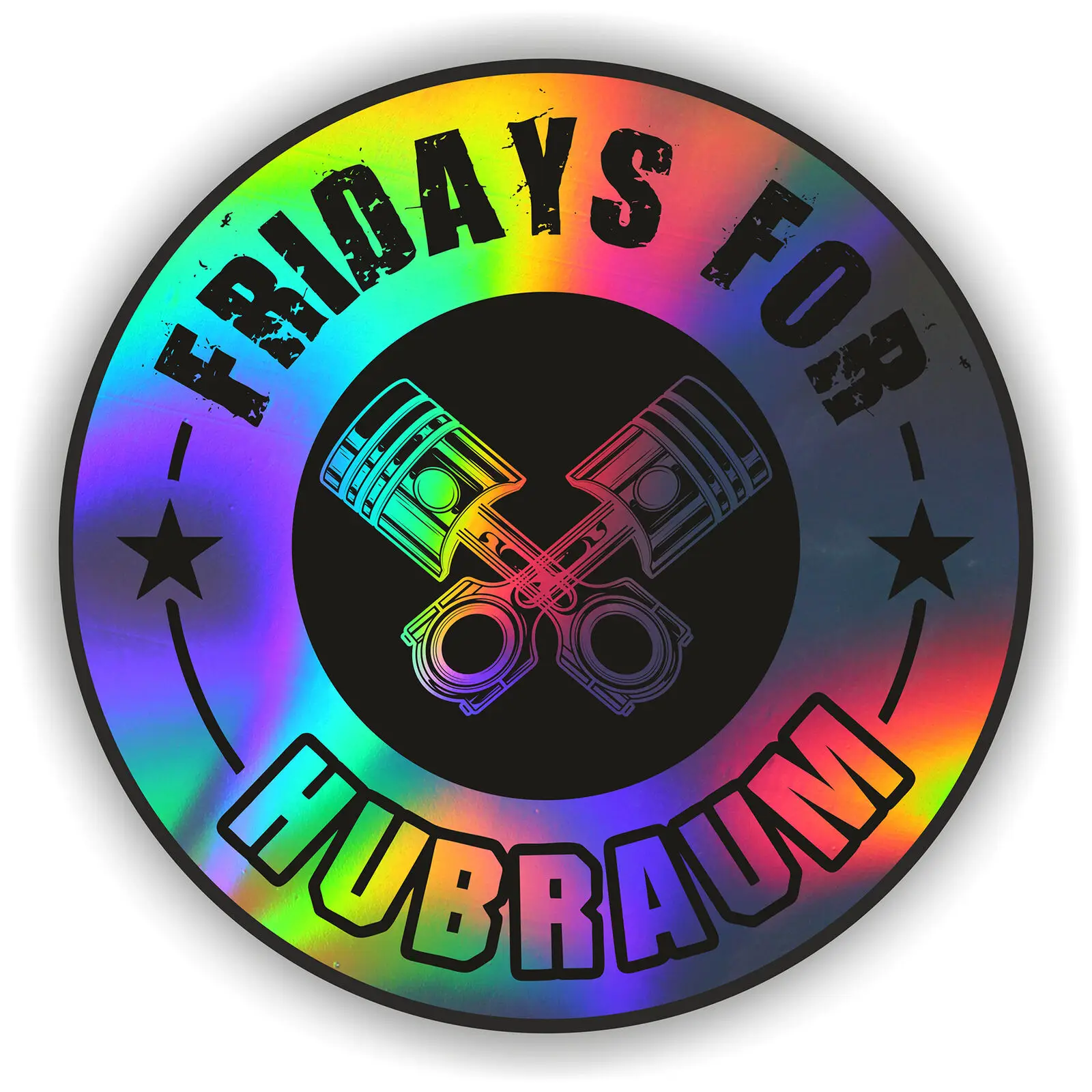 

optical maser Fridays For Displacement Sticker Hologram Sticker Diesel CO2