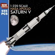 

Moc Saturn V Spaceship Building Blocks Creativity Space Rocket Military Mini Blocks Toys For Boys Gifts Toys For Children