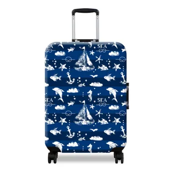 

Trolley luggage travel suitcase elastic protective cover ocean travel bag suitcase covers for 18-32 inch Travel accessories