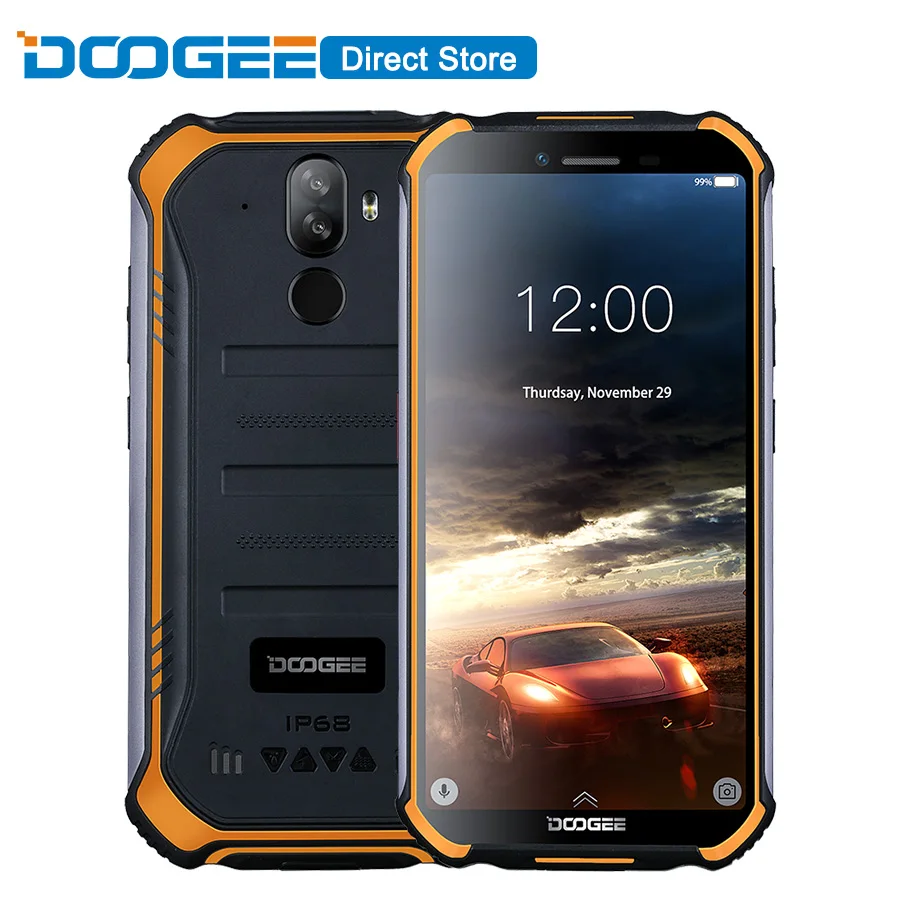 DOOGEE S40 Lite четырехъядерный 2 ГБ 16 Android 9 0 прочный телефон IP68 Мобильный 5 дюймов