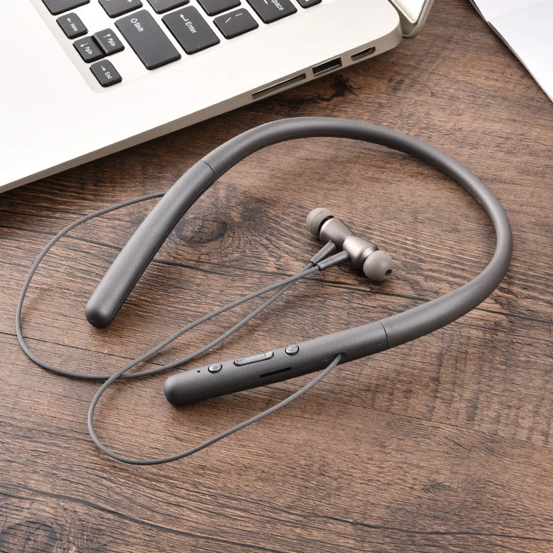 Серый Яркие Цвета Висячие шеи bluetooth-гарнитура спортивные наушники для бега стерео для Xiaomi IPhone huawei портативные наушники - Цвет: Серый