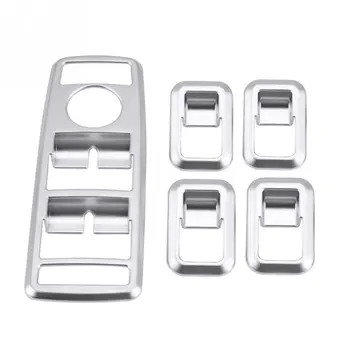 

5pc Car Window Button Cover Window Switch Button Trim Cover Chrome for A B C(W204) E(W212) GLA GLK GL GLE-class