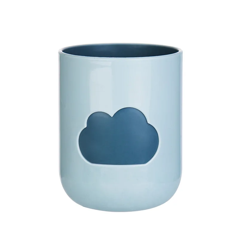 Light blue Простая чашка для мытья в облаке, домашняя чашка для чистки, милая пара, удобная чашка для рта, модные товары для дома и ванной - Цвет: Light blue