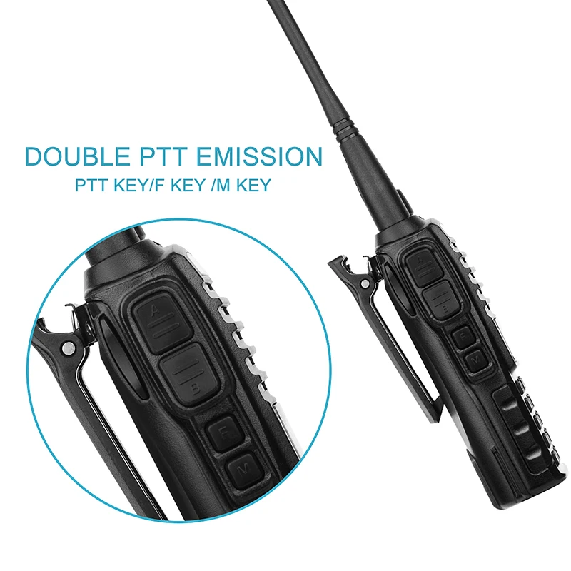 2 шт. Новинка Портативная рация Baofeng UV-82 с наушником и кнопкой CB Ham Радио Vhf Uhf двухдиапазонный Baofeng UV 82 UV82