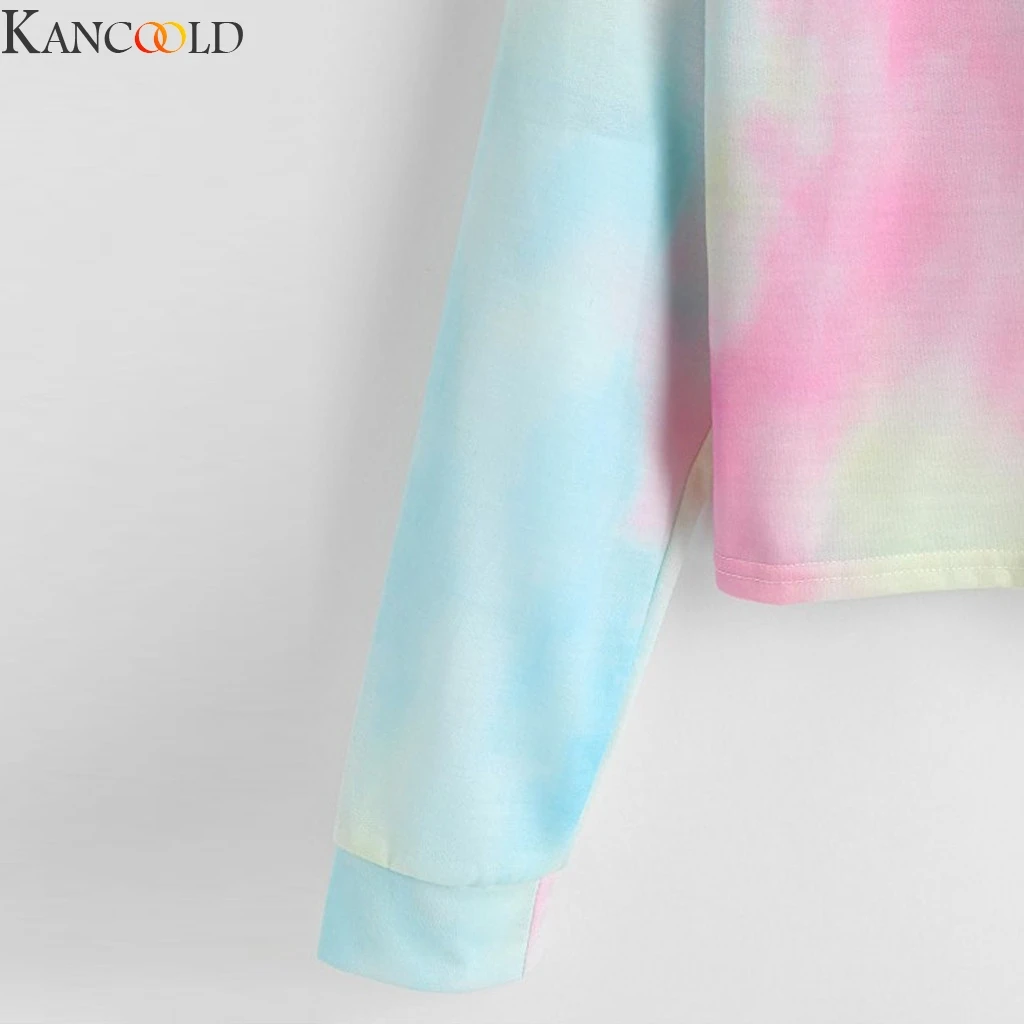 KANCOOLD, Женская Осенняя толстовка с капюшоном и длинным рукавом, пуловер с капюшоном, топы, модные толстовки, Женская толстовка, приталенная