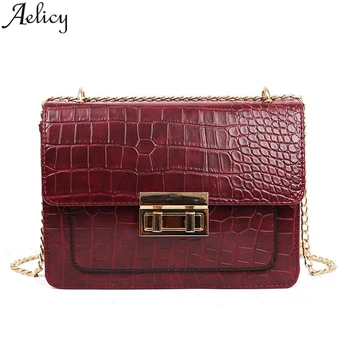 

Aelicy Luxury Handbags Women Bags Designer Small Square Crossbody Bags For Women 2019 Wild Girls Single Shoulder Messenger Bag