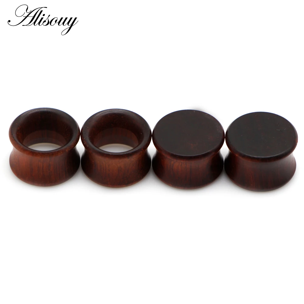 2pcs Wood Ear Plug Tunnel Earring Guages Stretcher Expander Dermal Piercing Oreja Mujer Stretcher Unisex Body Jewelry piercing jewelry body piercing earrings ear piercing jewelry body piercing jewelry body jewelry