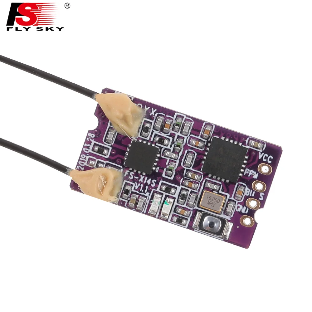 Flysky FS X14S 2 4G PPM i BUS S 14CH двойная антенна односторонний приемник для