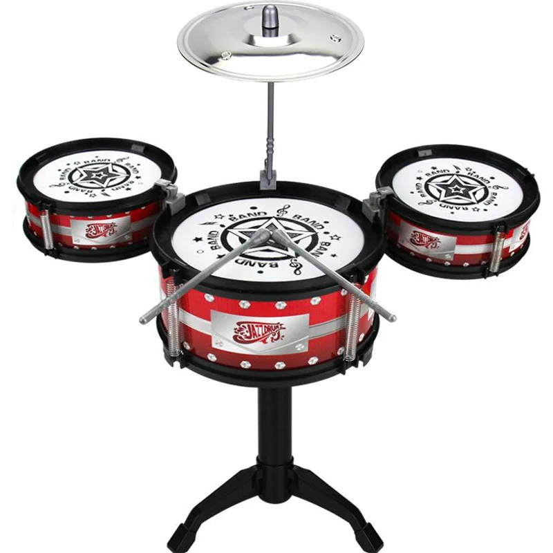 Wireless Instrument Toys for Girls Boy Baby Classical Jazz Drum Children Musical Birthday Present Kids Party Song | Спорт и