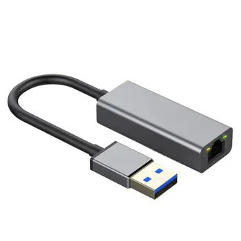 

S3-8153-U Aluminum Alloy Ethernet Adapter Sufficient Durability and Ruggedness USB3.0 to RJ45 Gigabit Converter