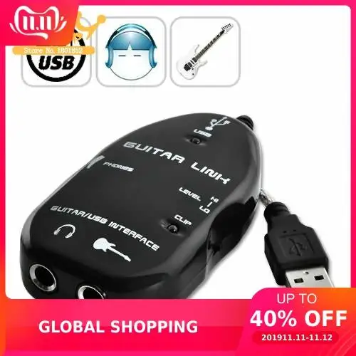 Высокое качество USB интерфейс гитарный разъем с ABS пластик Guitar Link|guitar lacquer|guitar
