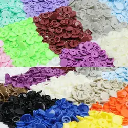 Multicolorido 12mm graxa de plástico snap button box 150/240/360 conjuntos artesanal diy acessórios roupas fivela jeans femininos